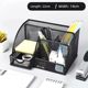 Metal pen holder bucket creative simple seven-grid stationery finishing box office supplies desktop storage box