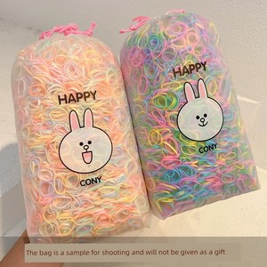 一次性扎头发女宝宝彩色小号胶圈