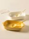 Modern Housewife Baked Rice Plate Ceramic Double-Ear Baking Bowl Household Microwave Plate Premium Baking Bowl Oven Special Bowl