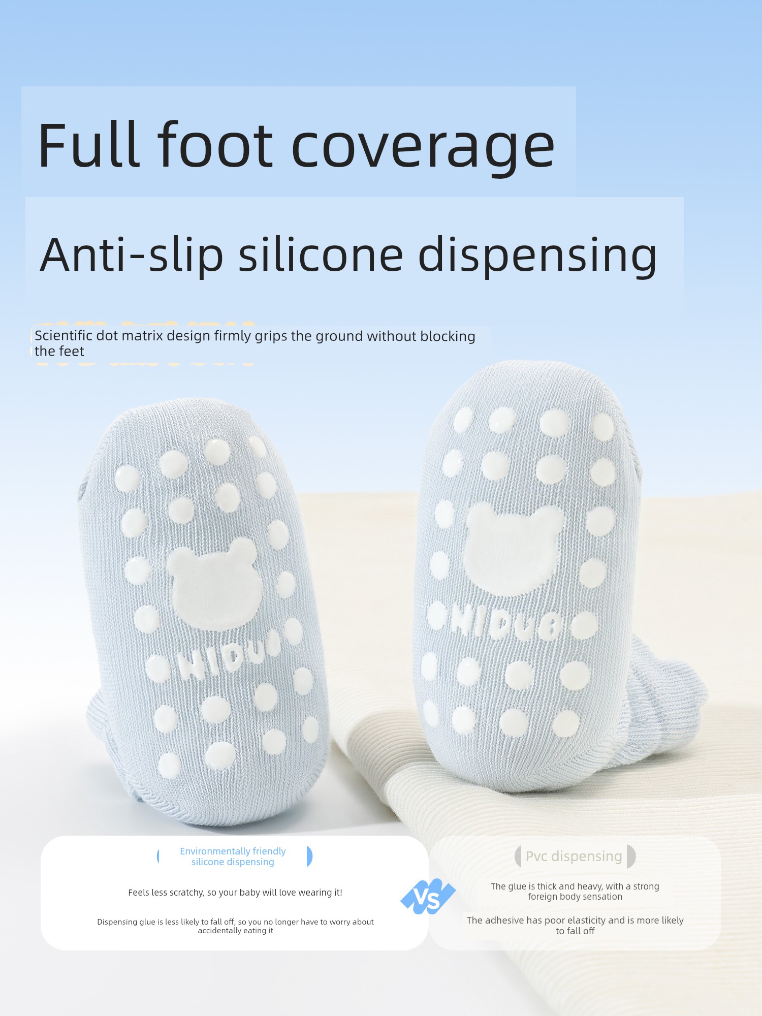Niduoxiong Summer Indoor Non Slip Cold Insulation Room Socks — 2