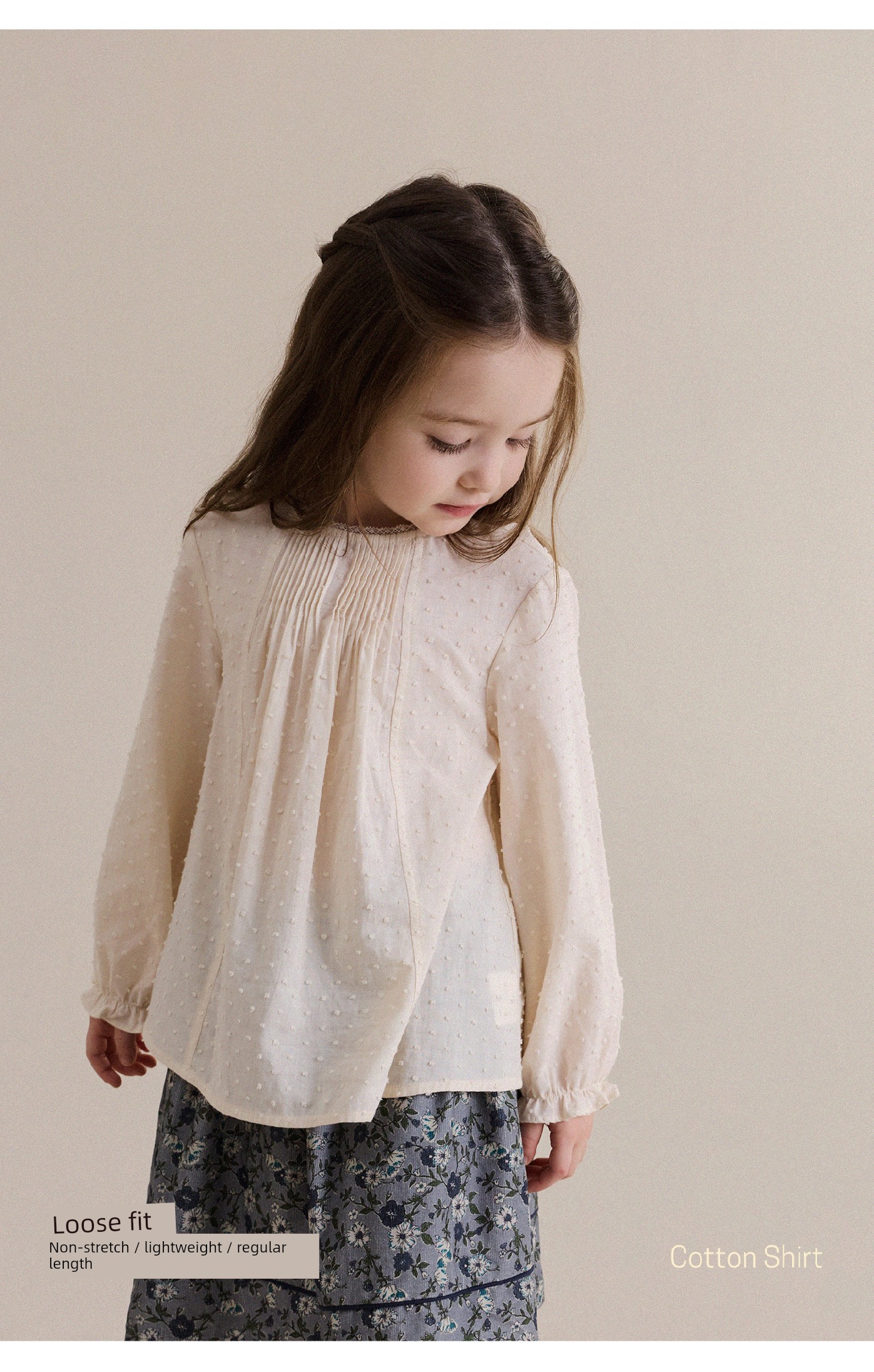 Yunerma Girls' New Autumn French-Style Pure Cotton Doll Shirt Children's Versatile Lace Blouse Baby Top — 9