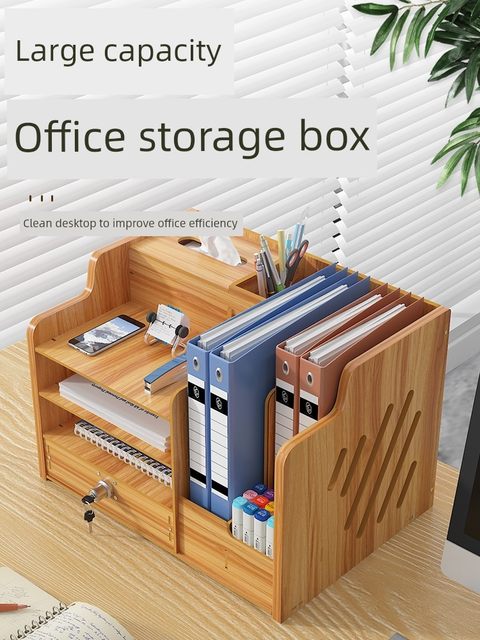 File rack Desktop Bookshelf Multi-layer File frame Folder Storage box Storage rack A4 paper sorting file box Information rack Office supplies Stationery Stationery Stationery Artifact Placement rack Classification Pulling
