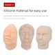 Soft silicone head mold Micro plastic surgery line engraving facial nerve vessels Simulated facial beauty injection suture model