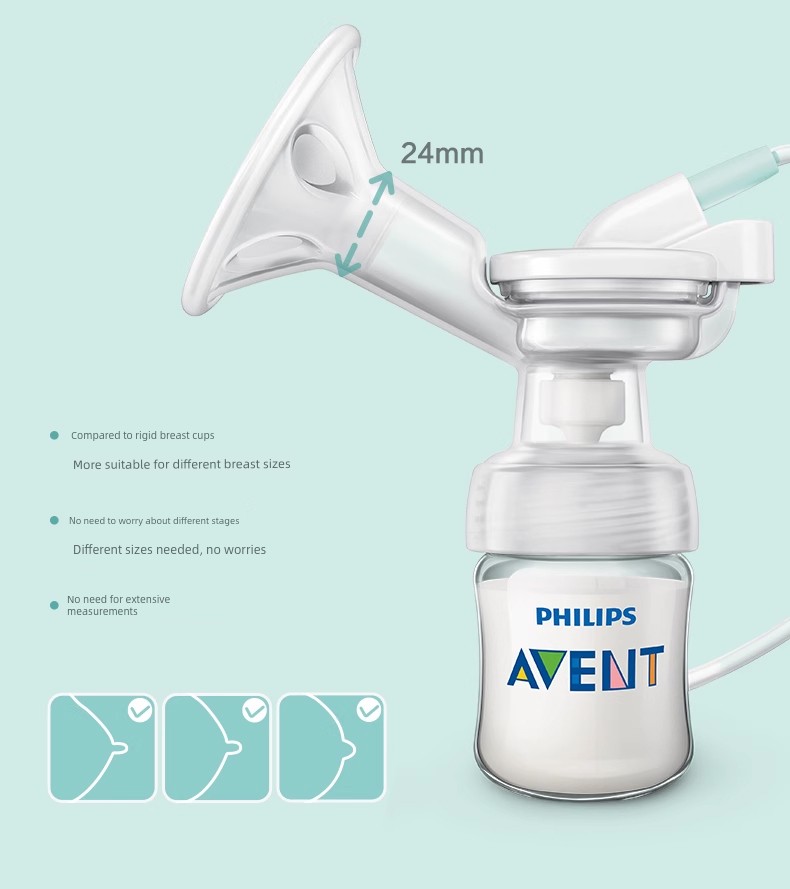Philips AVENT Genuine Goods Electric Manual Dual-Use Breast Pump Bass Portable Unilateral Massage Milking Breast Pump — 15