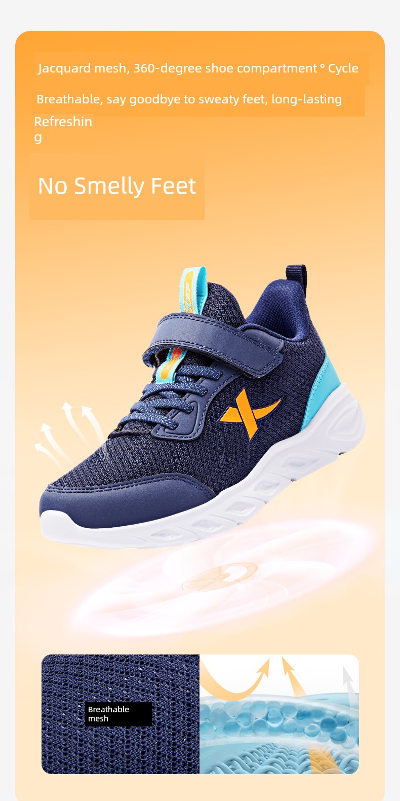 Cloud Running | Xtep Kids 2026 Autumn New Girls' Mesh Running Shoes Children's Boys' White Sneakers Sports Shoes. — 5