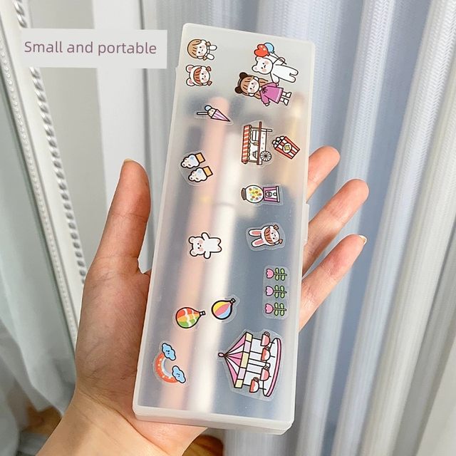 Makeup brush storage box Eyebrow pencil concealer brush portable box Rectangular concealer brush Eyeliner portable matte tool box