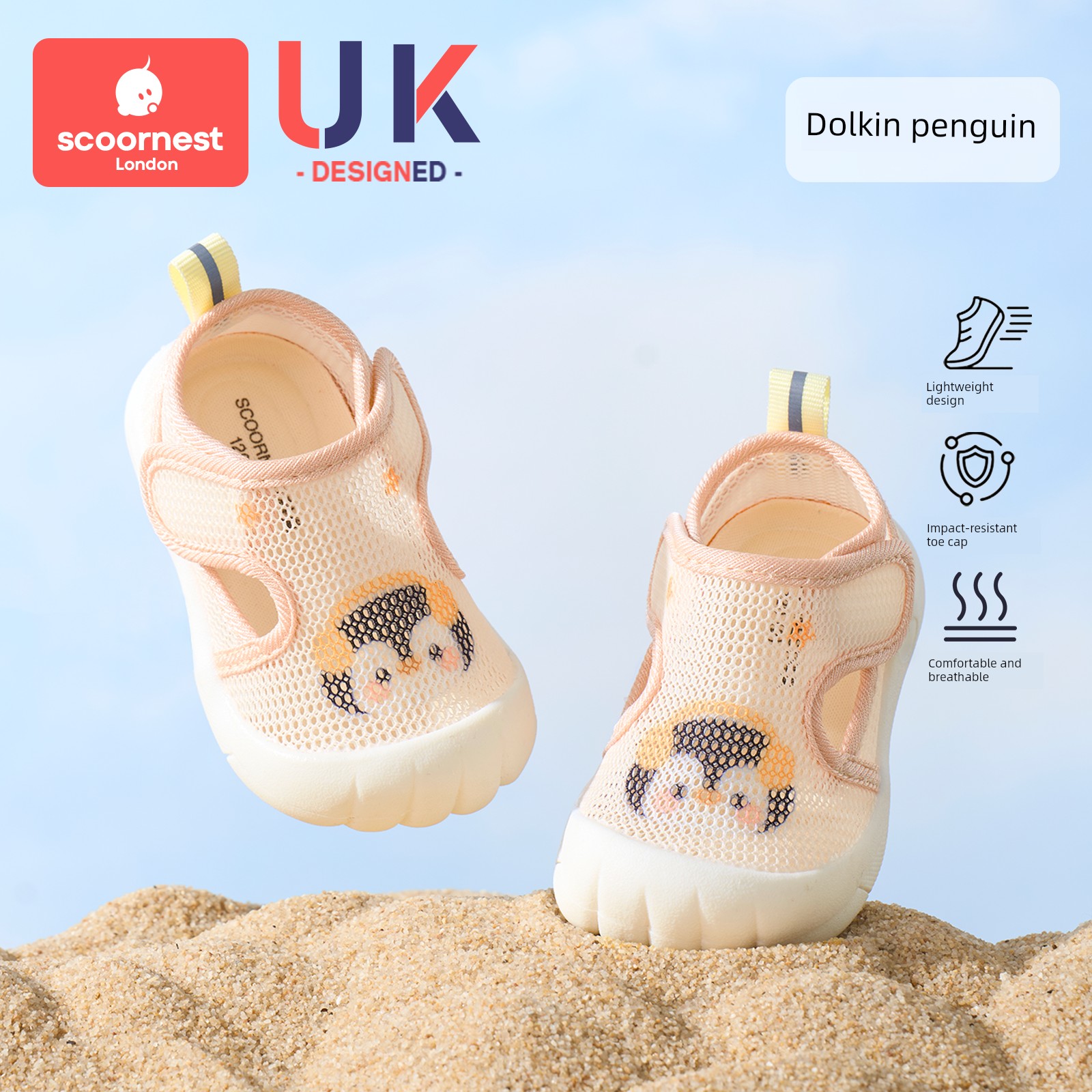 Kechao Baby Summer Sandals, Boys' Toddler Shoes, Indoor Non-Slip Baby Shoes, Soft-Soled Baby Mesh Shoes for Girls — 1