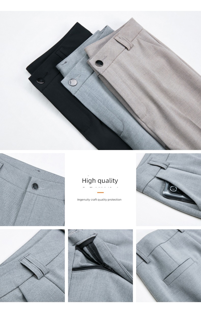 ma'am Plush middle age mom spring and autumn Suit pants