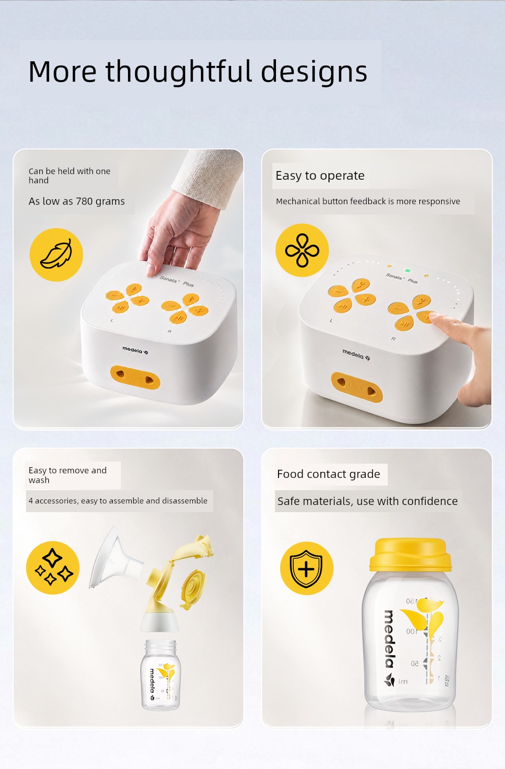 Medela Plus Breast Pump Intelligent Electric Bilateral Fully Automatic Breast Milk Collection and Expression Device Medela — 18