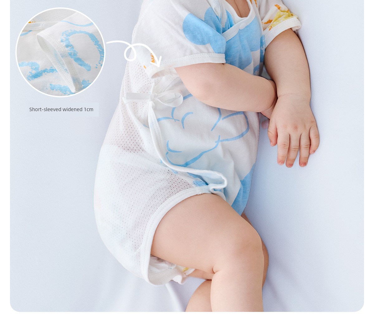 Baby Baby Thin Newborn Breathable Summer Clothing Onesie — 18