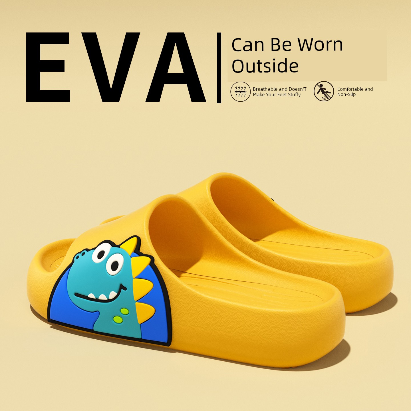 Summer Household Bathroom Bath Outwear Kids Slippers — 2
