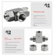 304 stainless steel inner wire quick screw tee internal thread nozzle base pressure gauge transmitter internal thread joint M20