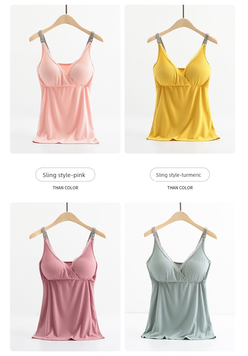 Breastfeeding Vest for Pregnant Women, Modal Undershirt for Pregnancy, Suitable for Breastfeeding, Thin Style for Autumn, Winter, and Summer — 16
