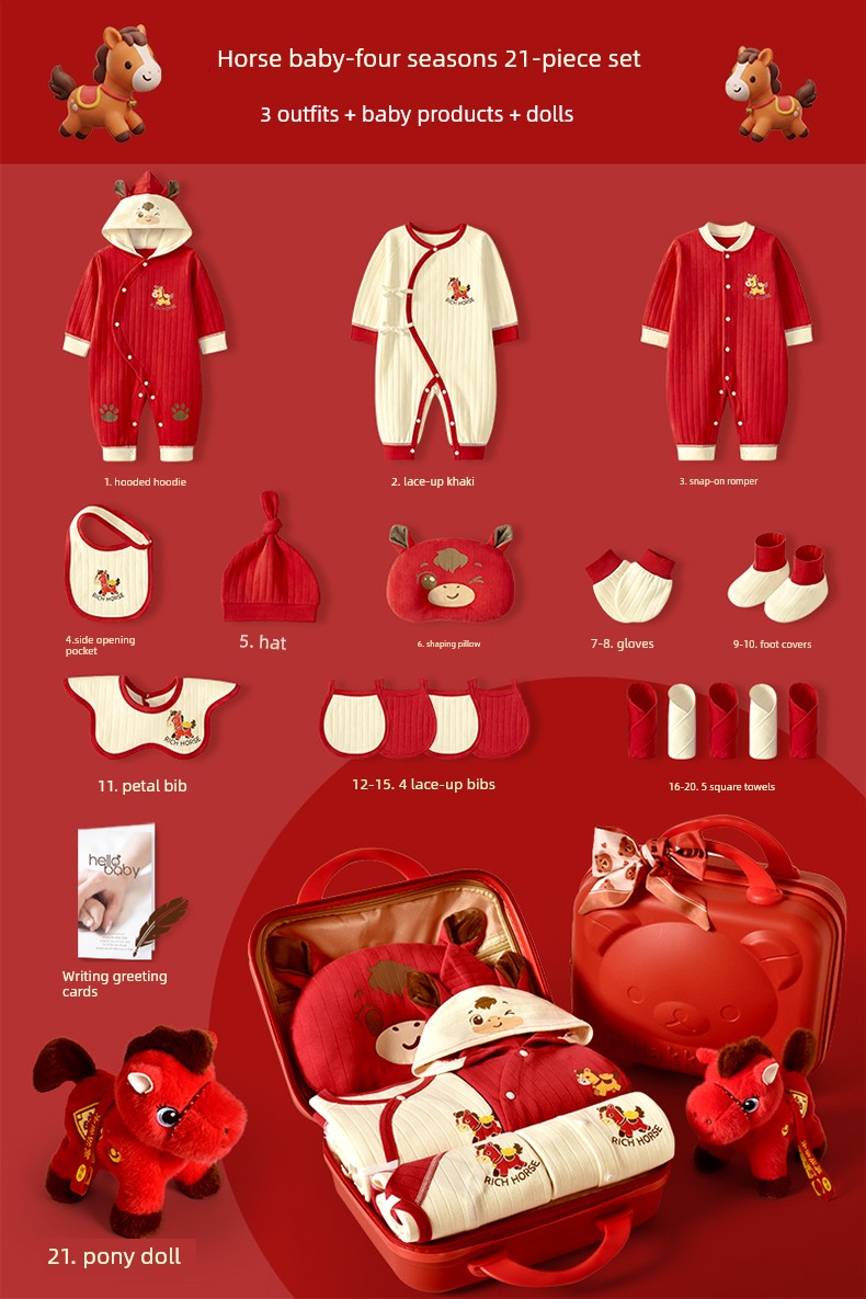Newborn and One Month Old Baby High-End Baby Gift Package — 17