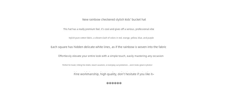 High-Quality New Style Boys' Stylish Plaid Sun Protection Fisherman Hat, Spring and Autumn New Model, Pure Cotton Sun Hat for Infants and Young Children — 2