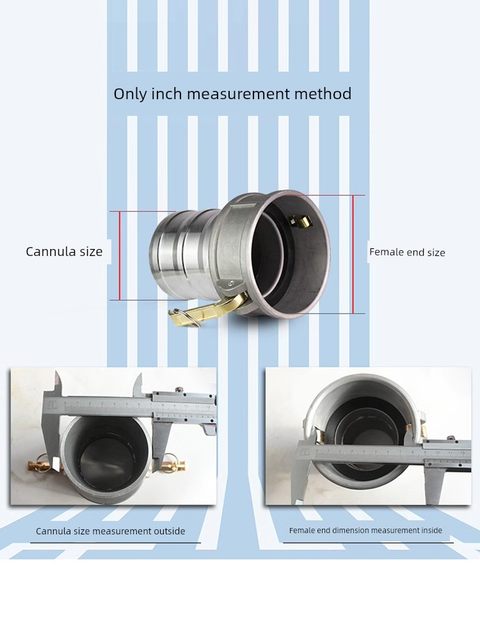 Oil tanker accessories aluminum alloy quick connector C-type female end 2.5 inch 3 inch 4 inch female head male oil pipe joint male