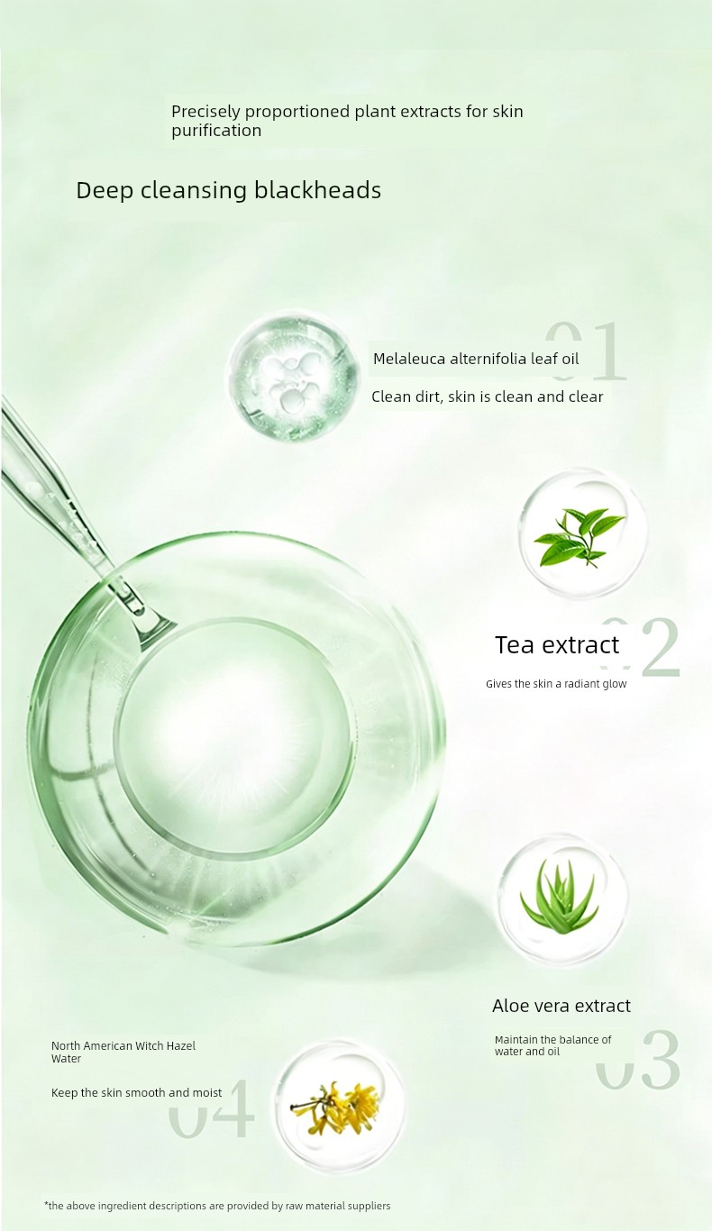 Hanji Tea Tree Blackhead Removal Kit Official Genuine Product for Pore Tightening and Deep Cleansing, Professional Salon Grade Xza68 — 4