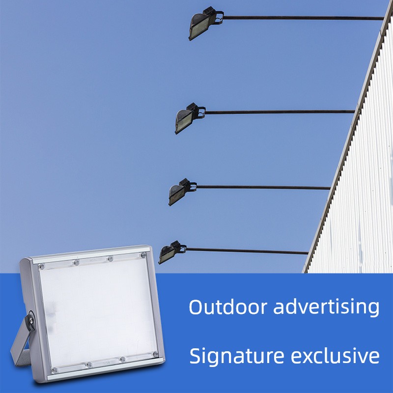 Advertising Lamp Plaque Led Projection Light Outdoor Flood Light Outdoor Waterproof Commercial Store Door Light Signboard Spotlight