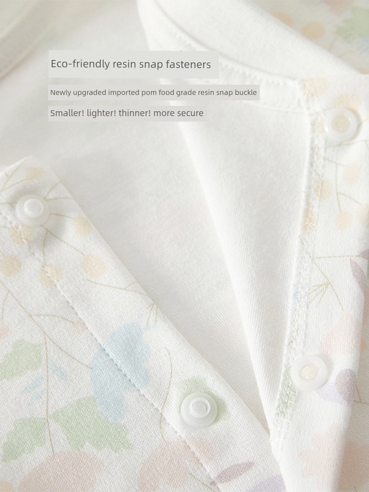Newborn Baby Jumpsuit, Spring and Autumn Infant Clothing, Pure Cotton Base Pajamas, Unisex Baby Romper Crawling Suit — 8
