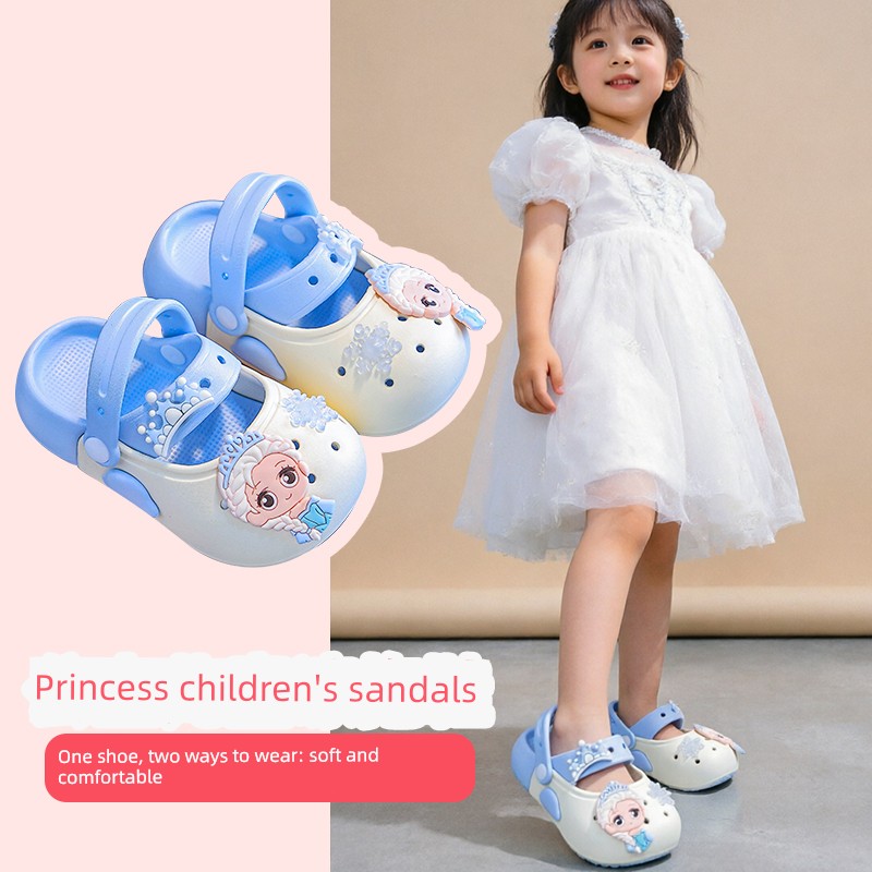 Mary Jane Children's Clogs for Girls, Cute Princess Style, Outdoor Sandals for Young Girls, Soft and Comfortable for Toddlers, Summer — 5