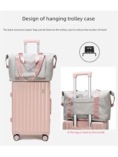 Travel bag for women large capacity to be produced bag storage bag sports gym bag men wet and dry short-distance hand luggage bag
