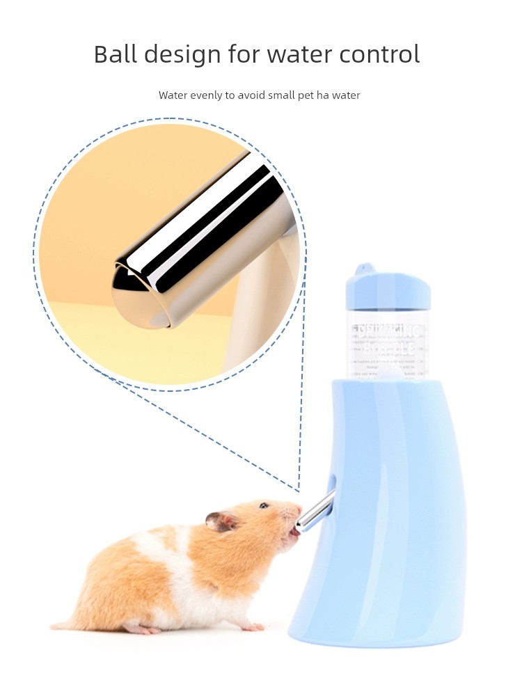 倉鼠專用滾珠飲水器自動補水防漏設計讓您的倉鼠隨時都能喝到新鮮水 (4.8折)