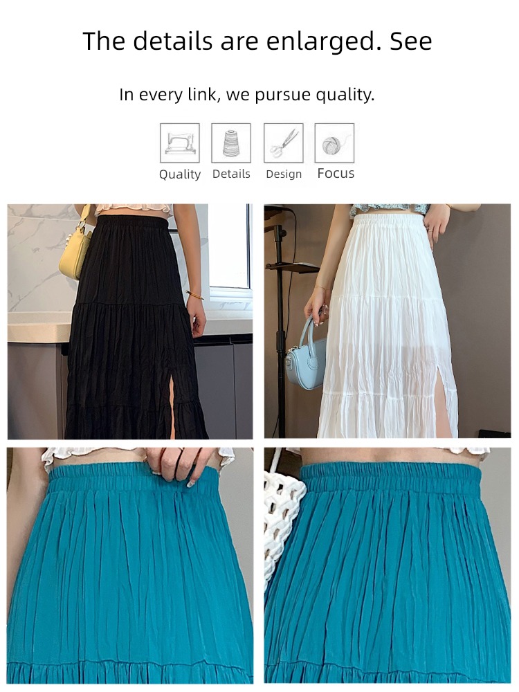 black Fork Sense of design Chiffon have more cash than can be accounted for skirt