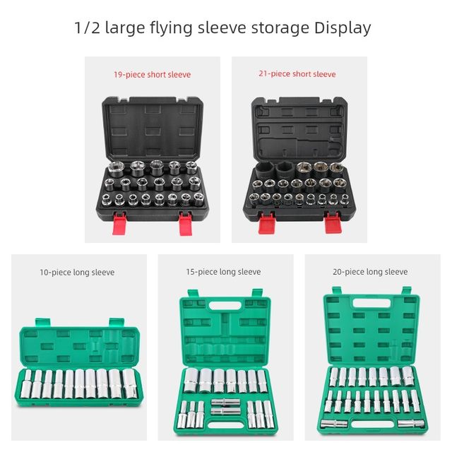 Blow molding big flying sleeve box wrench hardware tool empty box storage box set auto repair tool box portable