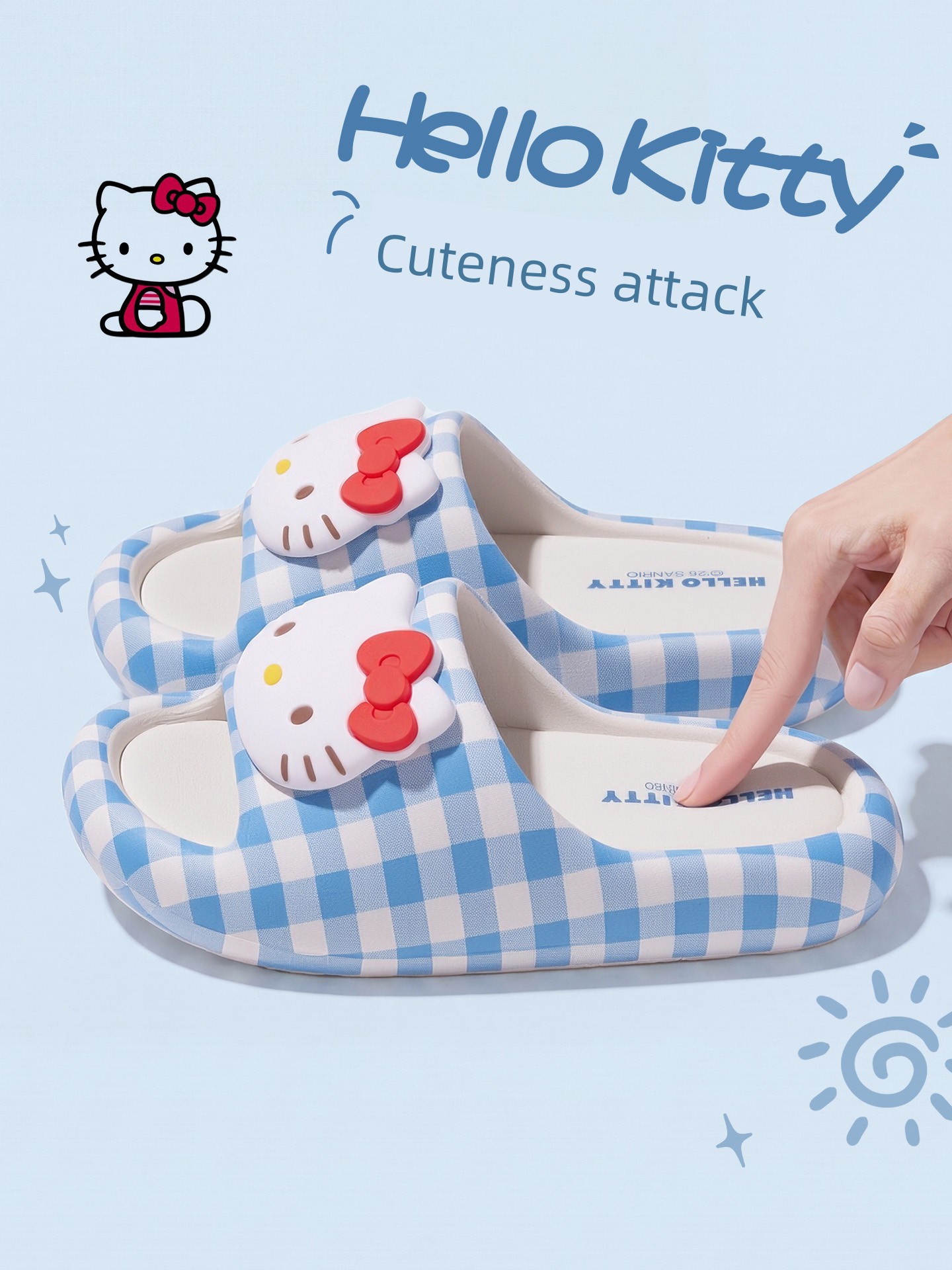 Cute Kitty Cat Children's Silent Slippers for Girls 2026 New Summer Home and Outdoor Non-Slip Parent-Child Slippers