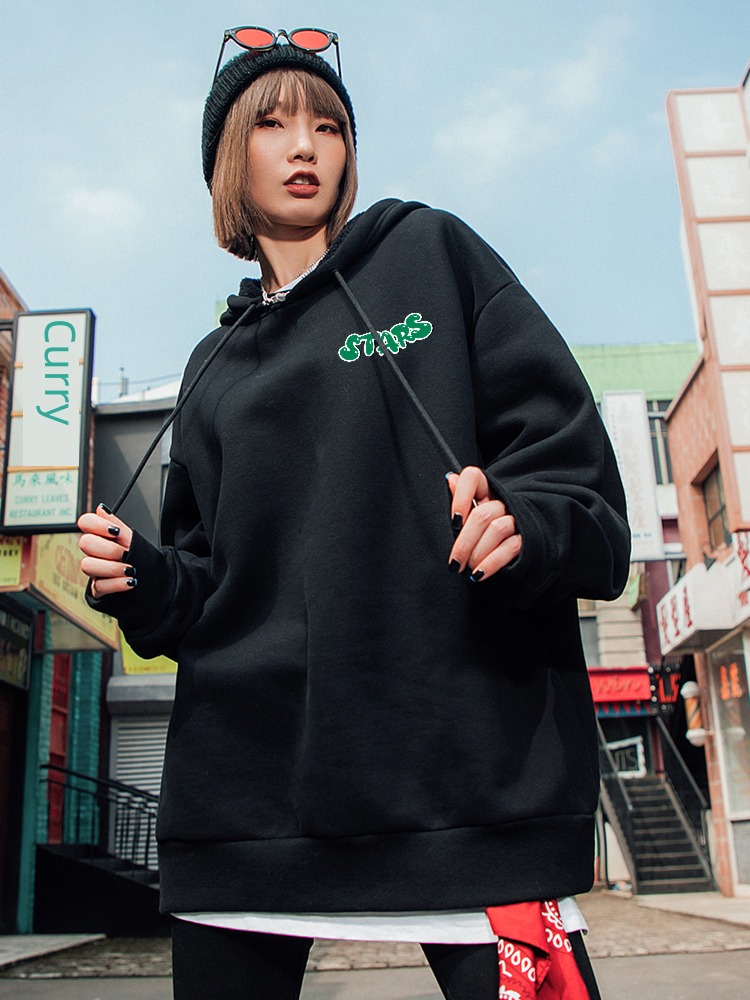Hooded Minority Sense of design winter Couples dress Sweater