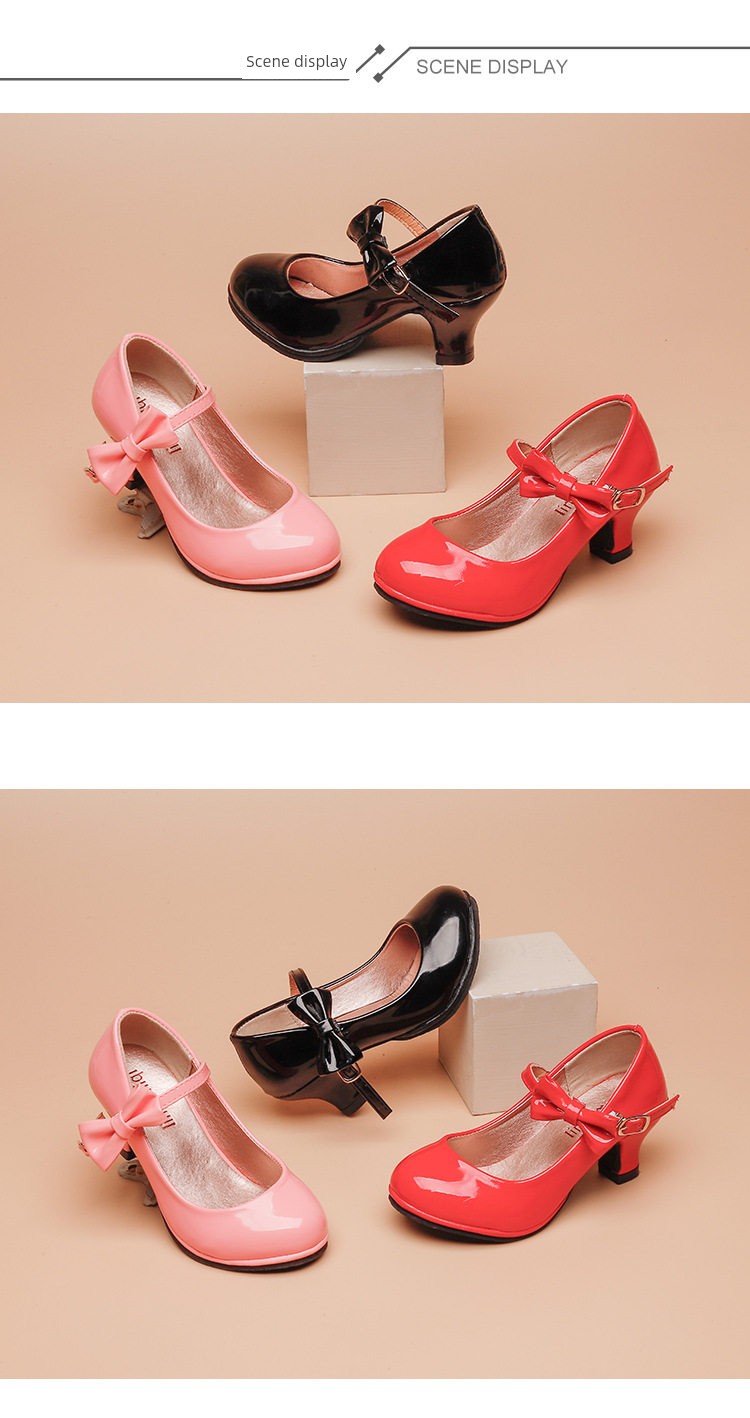 Girls' Princess Leather Shoes with Soft Soles, Children's 2026 New Model, Exquisite and High-End for Baby Girls, Perfect for Dresses, Beautiful for Autumn — 8