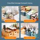 Desktop storage box Cosmetics plastic storage box Household miscellaneous snack storage basket Door kitchen finishing box