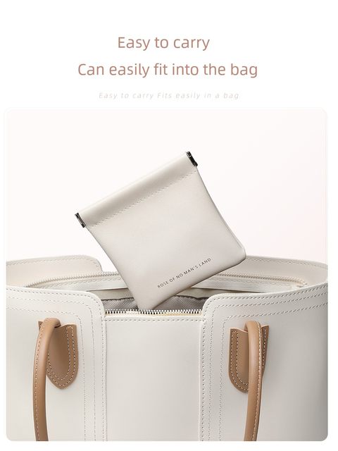 Data cable storage bag automatic closing wired headphones portable bag power charger small mini portable digital bag