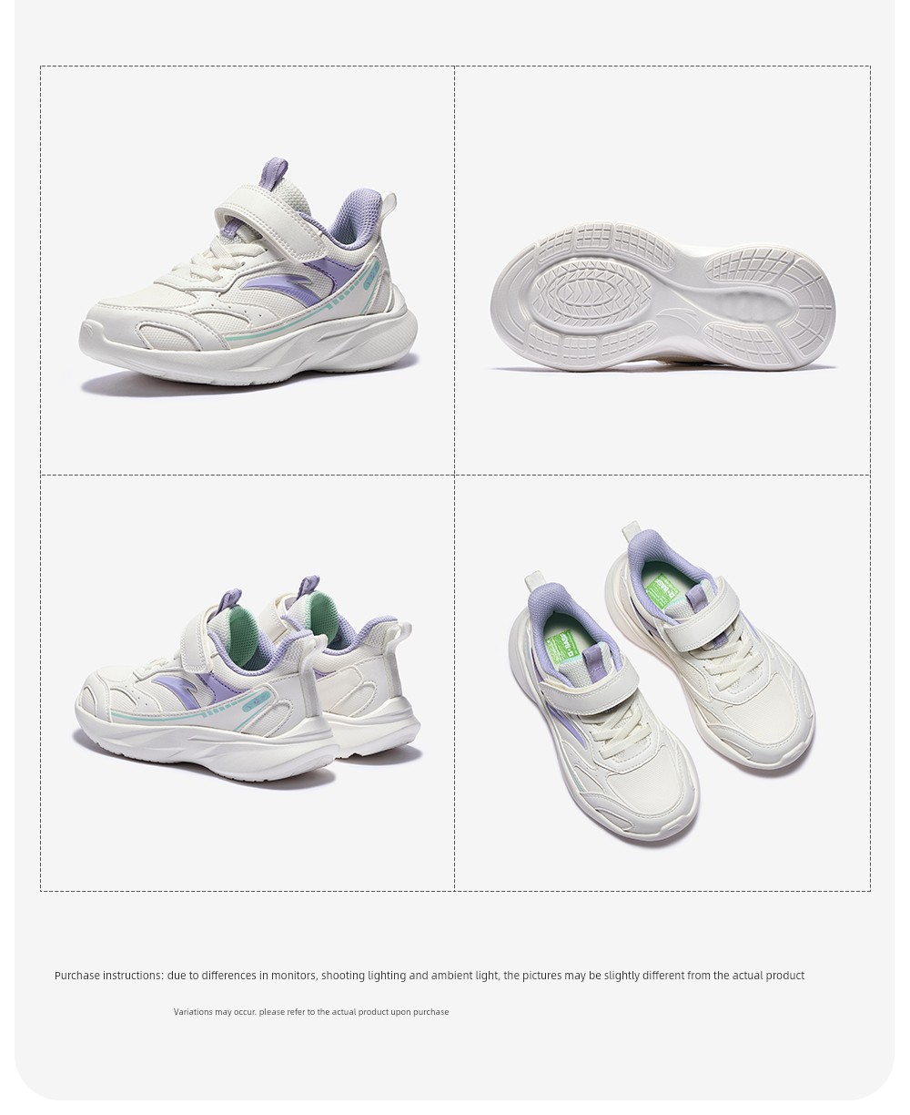 Anta Kids' Sports Shoes for Girls, 2026 Autumn Toddler Running Shoes, Baby Girl Shoes, Girls' Running Shoes — 47