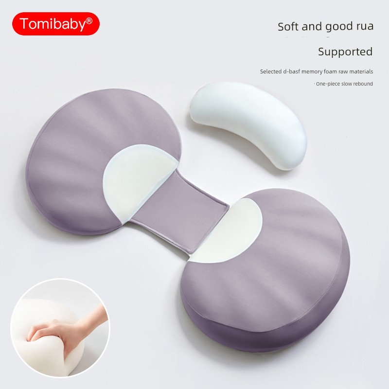 Domibaby Pregnancy Pillow, Waist Support Side Sleeping Pillow, Belly Support U-Shaped Pillow, Special Pillow for Sleeping during Pregnancy, Shell Pillow — 7