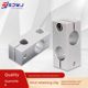 Aluminum alloy optical axis cross clip fixed clip aluminum vertical clip optical axis clip seat same diameter and reduce diameter connection parts