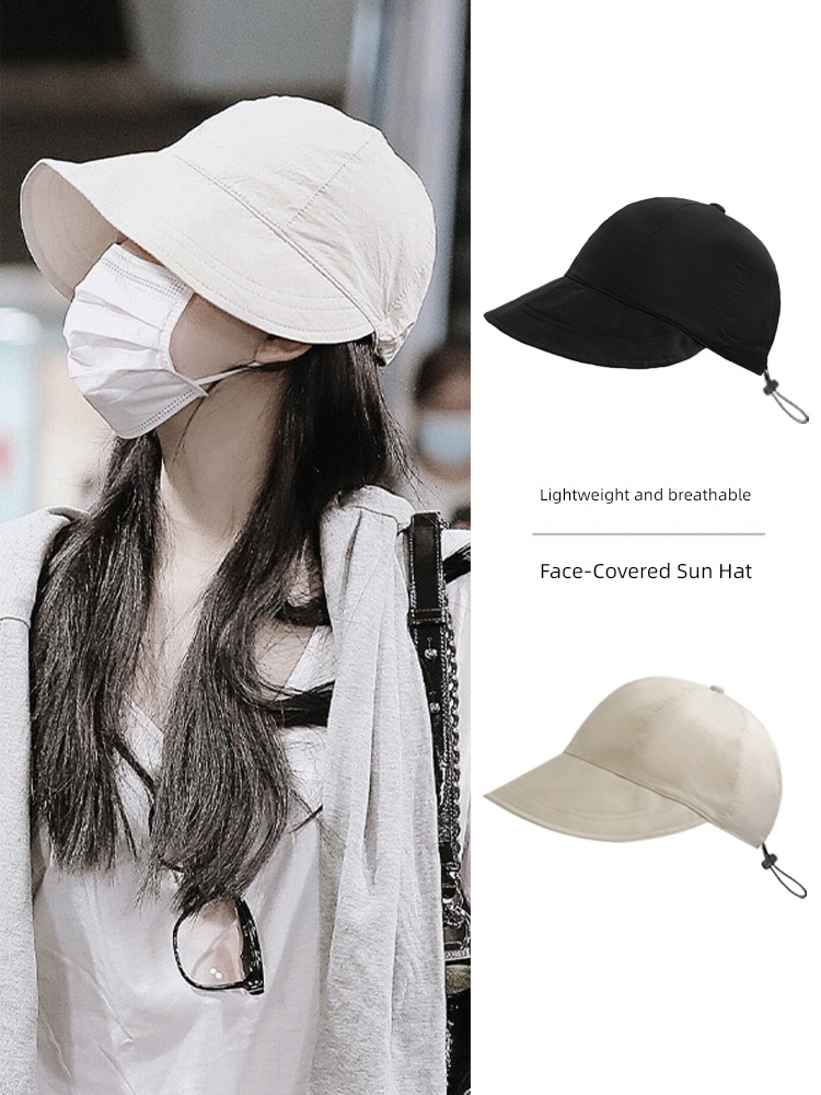 Sun hat Zhao Lusi Same female outdoors Fisherman hat