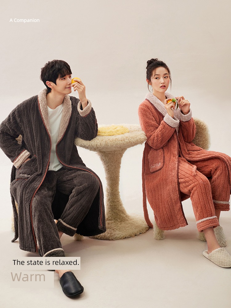 A good companion Coral velvet female Simplicity easy keep warm pajamas