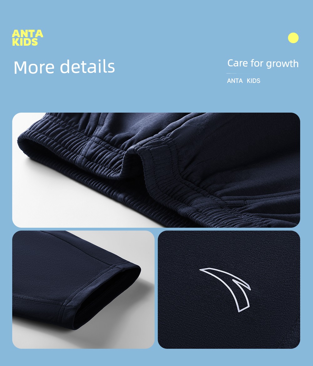 Anta Kidsren's Clothing Boys' Pants Spring and Autumn Quick-Drying Long Pants 2026 New Autumn Sweatpants Youth Sports Pants — 55