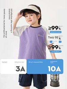 [Clearance Short Sleeve T-Shirt Collection 101-2020] Right-Ou Boys' Pure Cotton Short Sleeve T-Shirt Summer Thin Style T