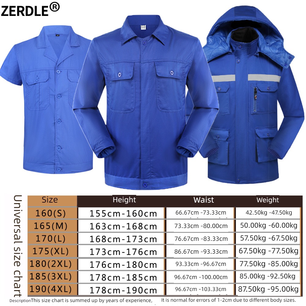 suit uneven sleeve length enterprise Spring and summer Autumn and winter coverall