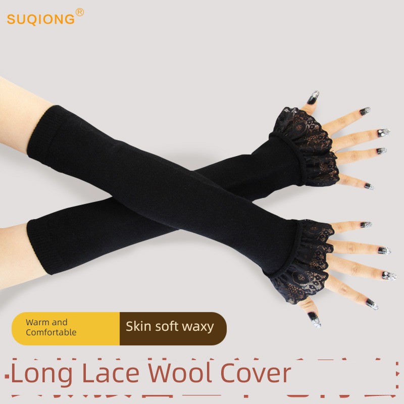 Su Qiong have more cash than can be accounted for ma'am Half finger keep warm Cashmere Wool