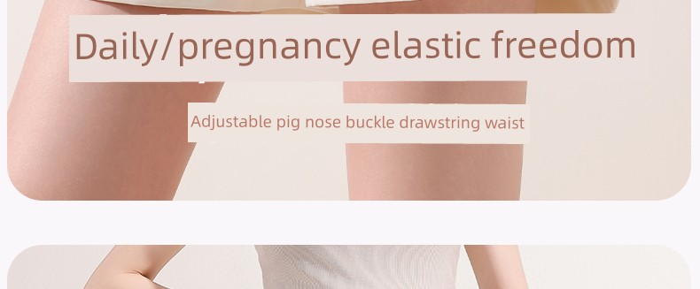 Maternity Leggings for Summer, Casual Yamamoto-Style Pants, Summer Style Without Belly Support, Five-Point Wide-Leg Pants, Maternity Summer Shorts — 4