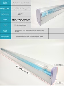 Ffu Clean Room Dust-Proof Purification Lamp, Dust-Free Workshop Tear-Drop Lamp, Triple-Protection Lamp, Tear-Drop Lamp, 