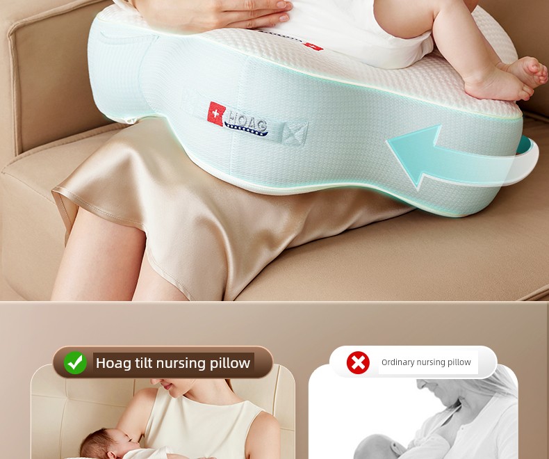 Hoag Nursing Pillow Newborn Feeding Aid for Direct Feeding, Sitting Feeding, Cuddling, Waist Support Cushion, Breastfeeding Pillow — 44