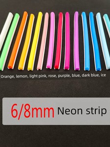 2 Generation Split Neon Light Strip 3 Generation 6mm Pure Silica Gel Hosepipe Leather Led 8mm Flexible Light Strip Light