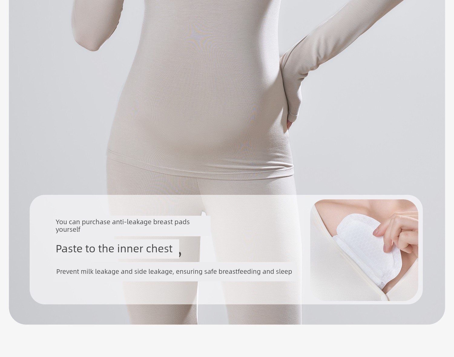 Modal Thermal Pure Cotton De Velvet Band Chest Pad Autumn Clothes — 6