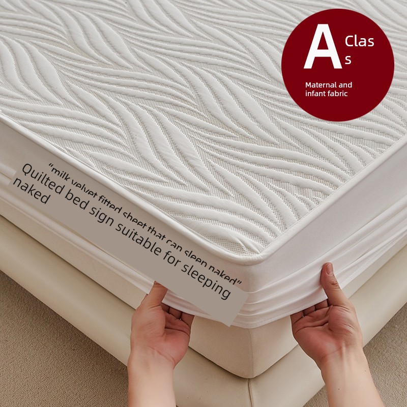 Fitted Sheet 2025 New Arrival All Year Round Neutral Bedspread One-Piece Simmons Mattress Protective Cover Dustproof Mattress Cover Thick Quilted