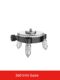 Level meter fine-tuning base wall meter floor meter rotating triangle universal adapter chuck 12-wire bracket accessories