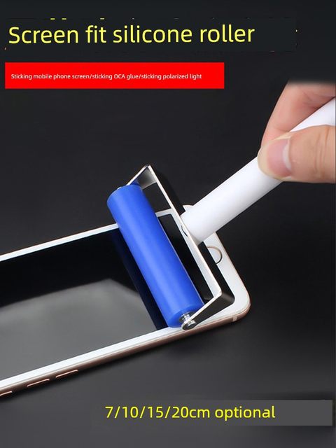 Mobile phone screen film roller, polarizer, OCA screen press manual silicone roller, anti-static soft rubber